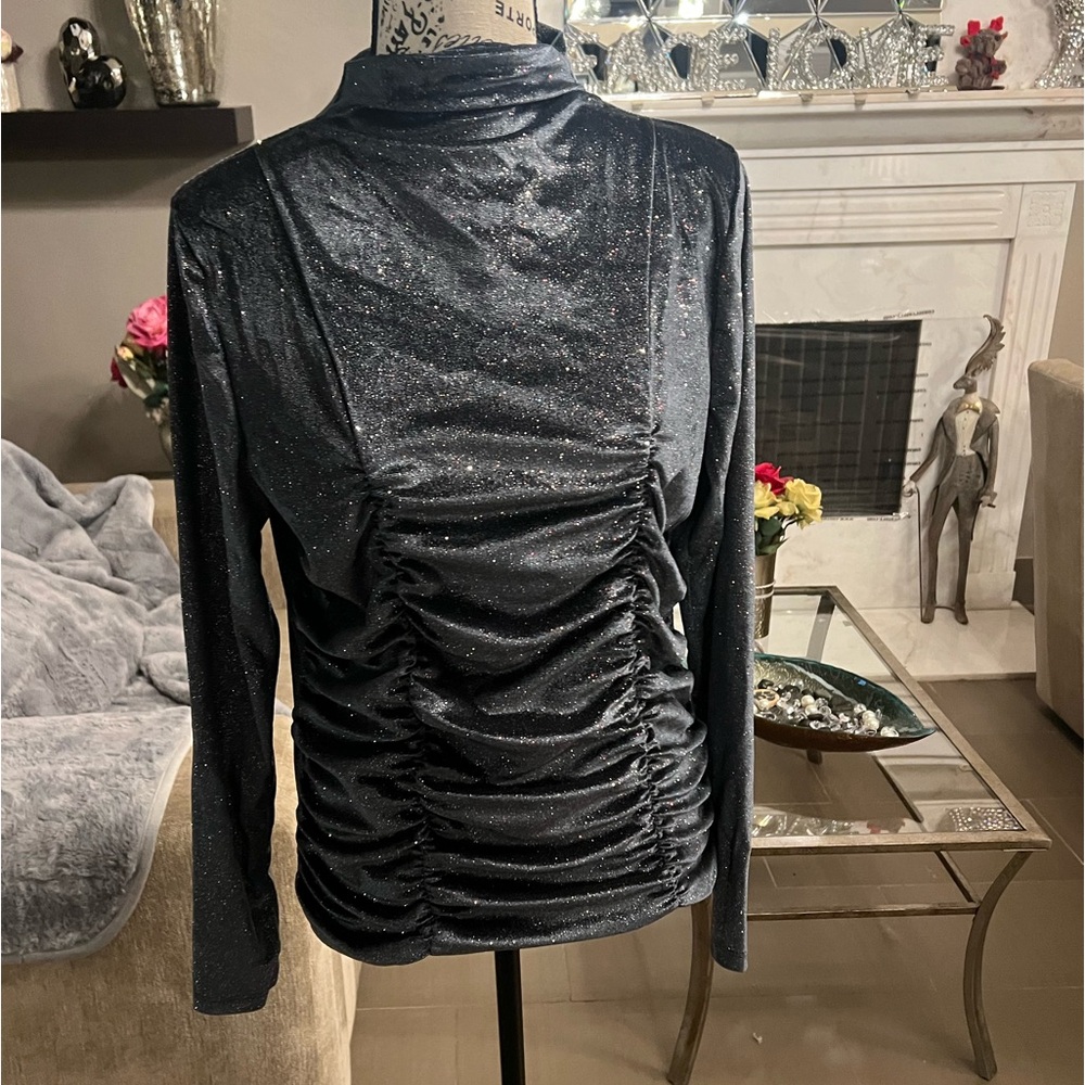 🆕 Beautiful, Sparkly ~ A Love Story Blue Sparkle Top
